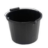 Lightweight plastic bucket Black