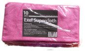 3067012R Exel Super Cloth RED Pkt 10