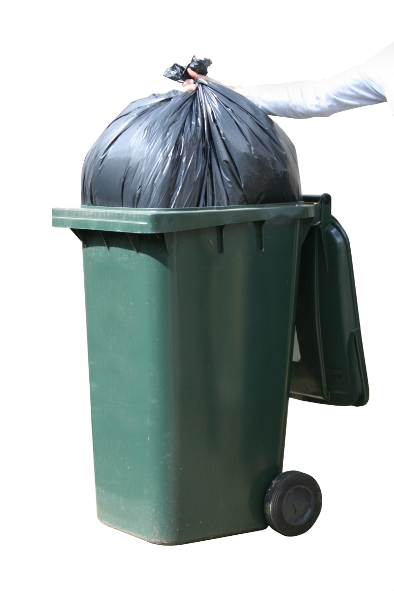 FLO027 Extra H/D Wheelie Bin Bag Black case 50 30x48x54inch James