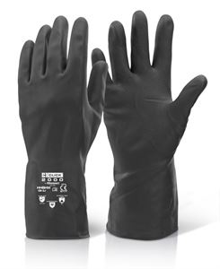 Black Industrial Rubber Gloves HHBHW